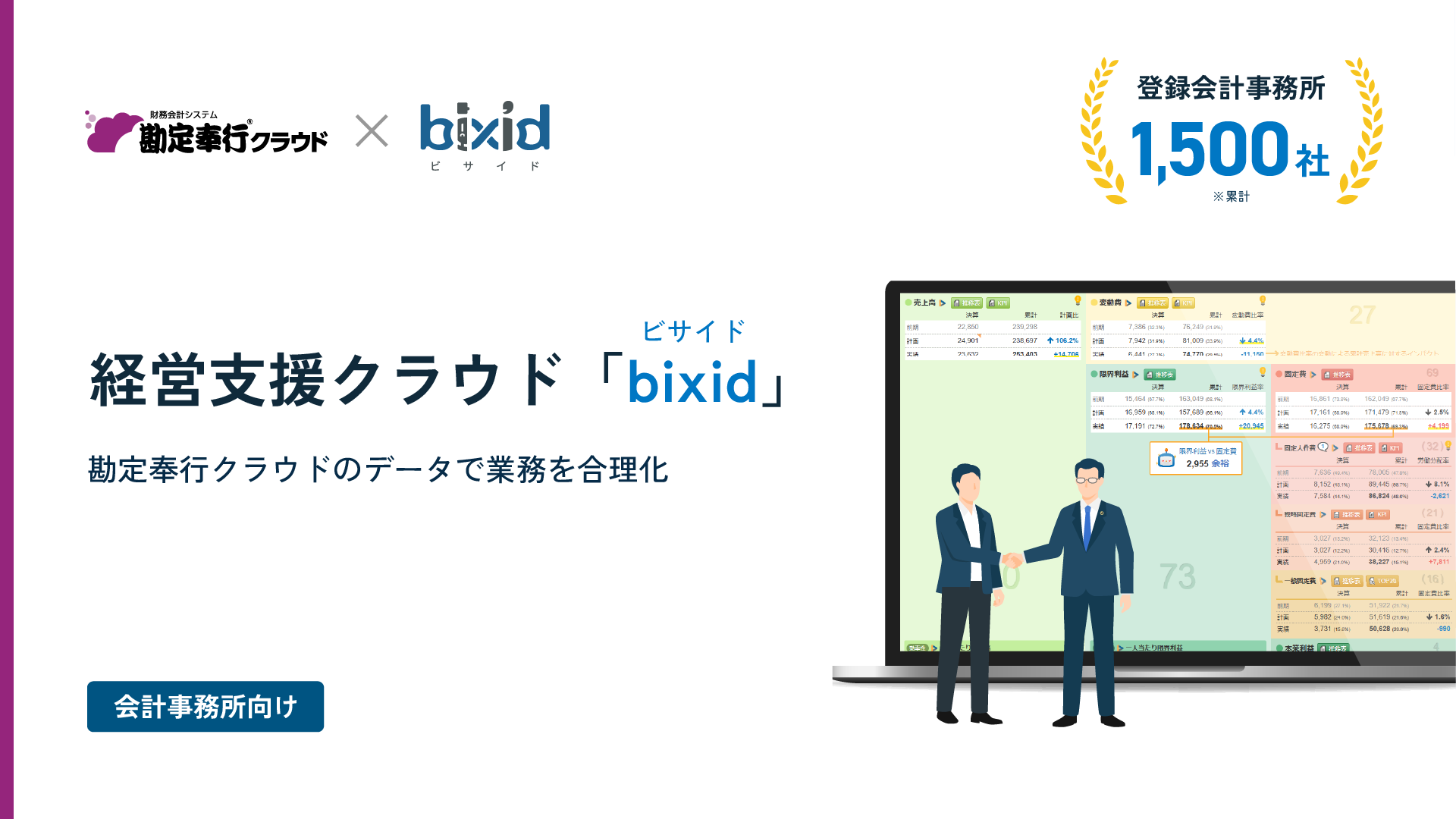 勘定奉行クラウド×bixidパンフレット