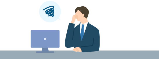 悩む会計事務所の人